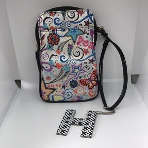 Phone wallet bag w/ H charm